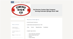 Desktop Screenshot of ciminosignco.com